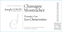 Joseph Colin Chassagne-Montrachet Les Chenevottes Premier Cru