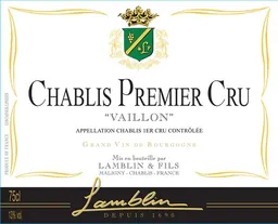 Chablis Vaillon Premier Cru
