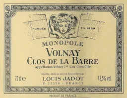 Volnay Clos de la Barre Premier Cru