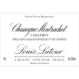 Louis Latour Chassagne-Montrachet Cailleret Premier Cru