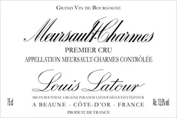 Meursault Charmes Premier Cru