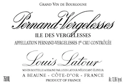 Pernand-Vergelesses Ile de Vergelesses Premier Cru Rouge