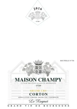 Corton Le Rognet Grand Cru