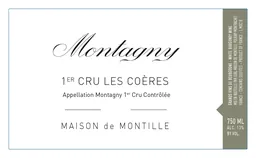 Maison de Montille Montagny Les Coeres Premier Cru
