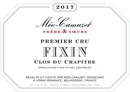 Meo-Camuzet Freres & Soeurs Fixin Clos du Chapitre Premier Cru