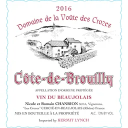 Domaine de la Voute des Crozes Cote de Brouilly