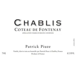 Chablis Coteau de Fontenay