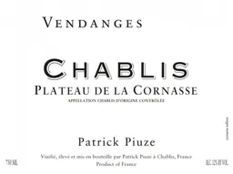 Chablis Plateau de la Cornasse