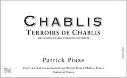 Patrick Piuze Chablis Terroir de Chablis