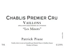 Chablis Vaillons Les Minots Premier Cru