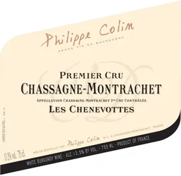 Chassagne-Montrachet Les Chenevottes Premier Cru