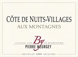 Pierre Meurgey Cote de Nuits-Villages Aux Montagnes