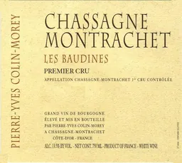 Chassagne Montrachet Les Baudines Premier Cru