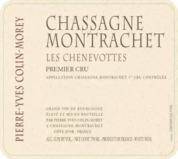 Pierre-Yves Colin-Morey Chassagne-Montrachet Les Chenevottes Premier Cru