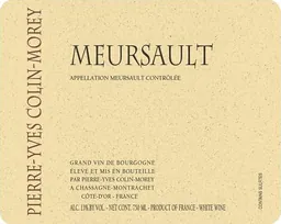Pierre-Yves Colin-Morey Meursault