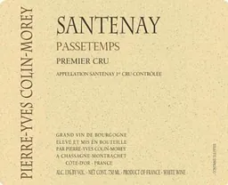 Santenay Passetemps Premier Cru Blanc