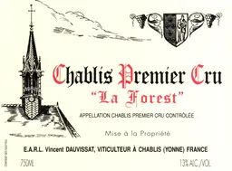 Vincent Dauvissat Chablis La Forest Premier Cru