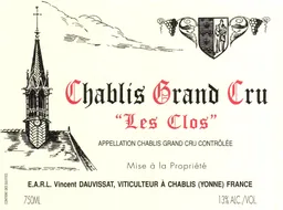 Vincent Dauvissat Chablis Les Clos Grand Cru