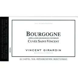 Bourgogne Cuvee Saint-Vincent Blanc