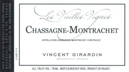 Chassagne-Montrachet Les Vieilles Vignes