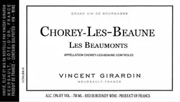 Vincent Girardin Chorey-les-Beaune Les Beaumonts