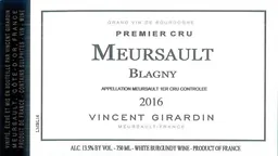 Meursault Blagny Premier Cru