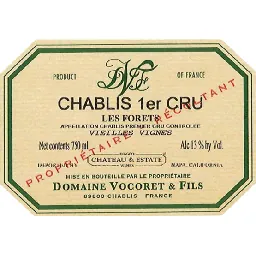 Chablis Les Forets Premier Cru Vieilles Vignes