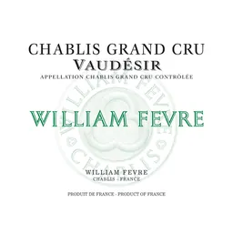 William Fevre Chablis Vaudesir Domaine Grand Cru