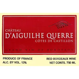 Chateau d'Aiguilhe Querre Cotes de Castillon