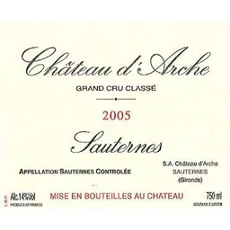 Chateau d'Arche Sauternes