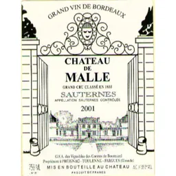 Chateau de Malle Sauternes
