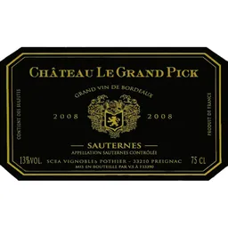 Chateau Le Grand Pick Sauternes