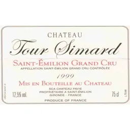Tour Simard Saint Emilion Grand Cru