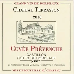 Chateau Terrasson Cuvee Prevenche