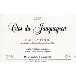 Clos du Jaugueyron Haut Medoc