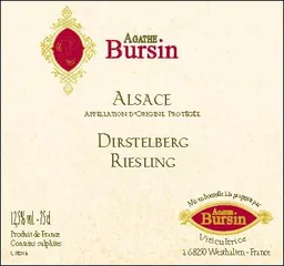 Agathe Bursin Riesling Dirtstelberg