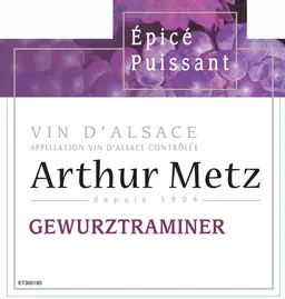 Arthur Metz Gewurztraminer