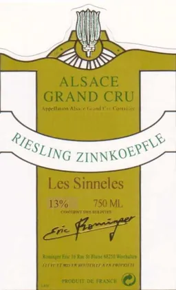 Zinnkoepfle Les Sinneles Riesling