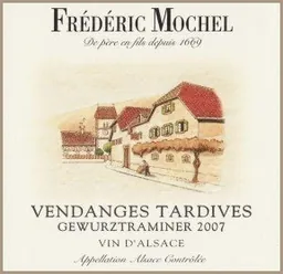 Alsace Vendanges Tardives Gewurztraminer