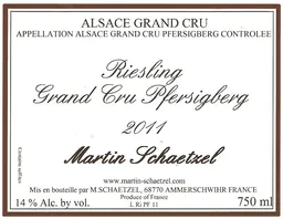 Alsace Pfersigberg Grand Cru Riesling