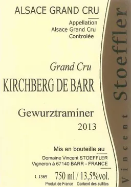 Kirchberg de Barr Gewurztraminer