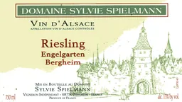 Alsace Engelgarten Bergheim Riesling