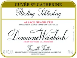 Schlossberg Cuvee Sainte Catherine Grand Cru Riesling