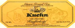 Alsace Grand Cru Kaefferkopf Riesling