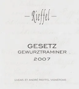 Gesetz Gewurztraminer