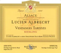 Riesling Vendange Tardive