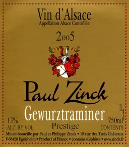 Alsace Prestige Gewurztraminer