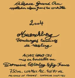 Muenchberg Vendanges Tardives Riesling