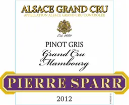 Alsace Mambourg Grand Cru Pinot Gris