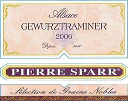 Alsace Selection de Grains Nobles Gewurztraminer